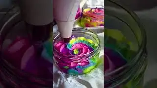 Chromatic Whipped Soap 🦄 #soapshop #beauty #bathtime #naturalproducts #summervibes #homemade #shorts