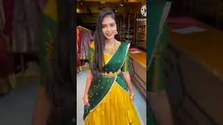 90s pattern design Chettinad cotton pattu lehengas#pongal special half sarees#elegant#