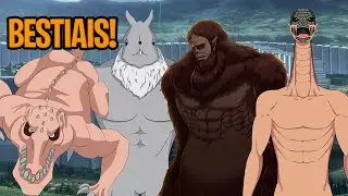 TODOS OS TIT&Atilde;S BESTIAIS EM SHINGEKI NO KYOJIN [ATTACK ON TITAN]