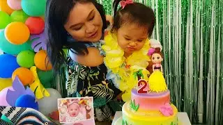 Jiyuu Kazandra's 2nd Birthday | DIY Hawaiian Themed Birthday Party for Kids| Luau Themed Party Games