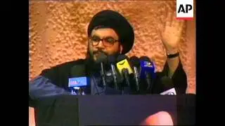 LEBANON: BEIRUT:  HEZBOLLAH ISSUES WARNING TO ISRAEL