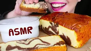 SUPER SOFT MARBLE CAKE & COCONUT MILK 🍰 | No Talking | ASMR Mukbang | Real Eating Sounds | 먹방