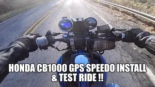 1983 Honda CB1000 Custom, Part 21: GPS Speedometer install and short test ride  !!