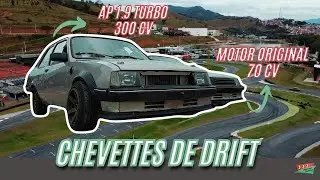 DUPLA CHEVETTE DE DRIFT - AP 1.9 turbo VS original aspirado
