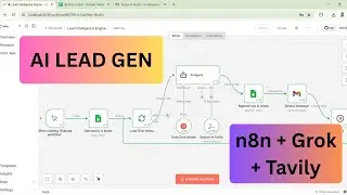 Automated AI Lead Generation Engine | n8n + Tavily + GROK Demo
