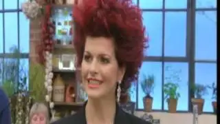 Cleo Rocos cooking with agave syrup and 100% agave tequila