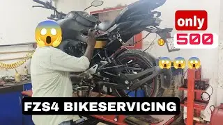 fzs4 bike servicing Full details and cost | only 500 😱😱 in showroom
