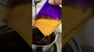 Easy Shibori ||Tie Dye Design||🥺🙄😲||#viralvideo #shortvideo #youtubeshorts #shortsfeed #viralshorts