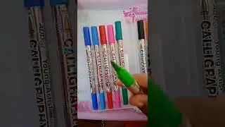 Add Gel Brush pen |gift box| review and unboxing #shorts#brushpen