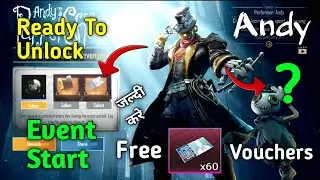 Finally Andy Character Event Is Here | How To Unlock Andy Character Free 60 Voucher Pubg Mobile