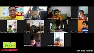 Little Laureates Live Classroom - Students doing class work online