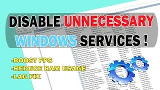 How Disable Unnecessary Services Windows in 10 - CMD 1.0