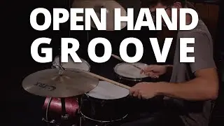 The Coolest Open Hand Groove Around - Quick Drum Lesson
