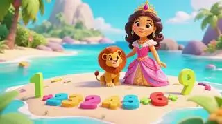 Learning Numbers All Around! 🦁🌊 | Moana & Baby Lion Learn Numbers for Kids
