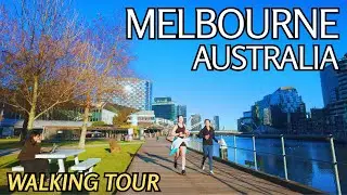A Quiet Morning Walk along South Wharf Promenade | Melbourne CBD Australia Walking Tour 4K