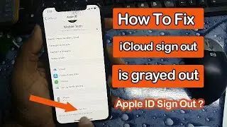 How To Fix Apple ID Sign Out Greyed Out