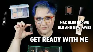 GRWM MAC Blue Brown - Old and New Faves, Lancome, Milani, MOB and more | over 40, pale skin