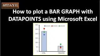 How to plot a Bar Graph with Datapoints using Microsoft Excel