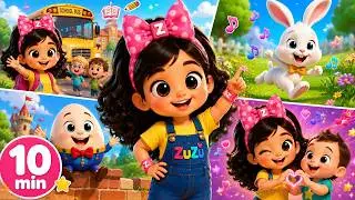 Nursery Rhymes for Kids🎶| Back to School & Fun Songs with ZuZu