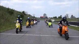 2 stroke Vespa road racing footage GP VRA 2019