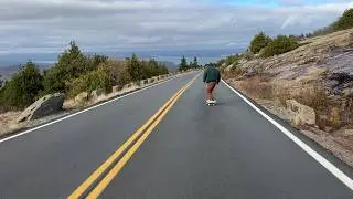 Bombing Cadillac Mountain at Acadia National Park