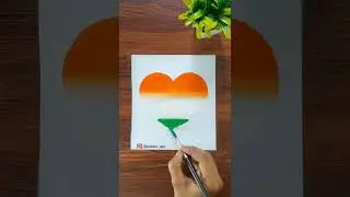 Independence Day drawing : easy watercolor drawing #shorts