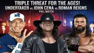 🔥 TRIPLE THREAT FOR THE AGES! Undertaker vs John Cena vs Roman Reigns - Full Match