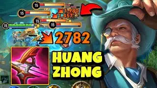 THIS CRIT BUILD HUANG ZHONG CAN BURST ENEMIES IN SECONDS USING ULT! | HONOR OF KINGS