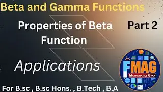 Beta and Gamma Functions | Part 2 | B.tech | B.sc Hons. | B.sc | B.A