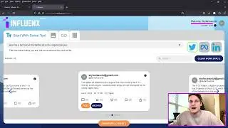 Creating an account and posting with Influenx AI