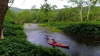 Calm river view, East Branch Delaware River, Corbett NY Catskill Mountains