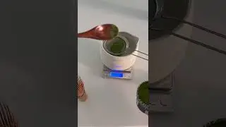 How to make matcha latte at home with maple syrup 🍁 #matcharecipe