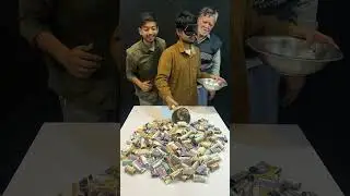 Blindfold 😂Kitchen Utensil Pick Money| Familygame #shorts #short