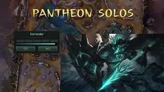 Pantheon VS katarina Terminan Tirando Surrender :00 #leagueoflegends #3