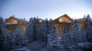 Peter Pichler reveals visuals of luxury wooden Tree Suites in Austria