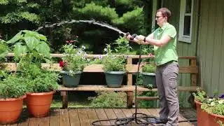 Mighty Blaster Multi Function Hose Nozzle Garden Sprayer Power Wash