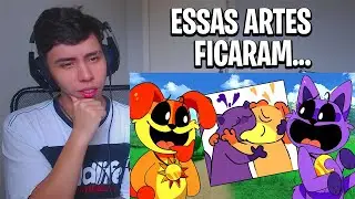 REACT DogDay e CatNap REAGEM As ARTES de Poppy Playtime 3!