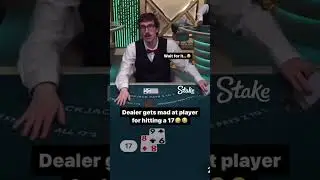 THIS DEALER got mad with the PLAYERS in BLACKJACK 😂😂 - #stake #bigwin #blackjack #blackjackdealer