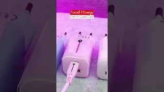 ⚡ Forcell F Energy GaN III Crystal Color | Fast & Efficient Charging with USB-C & USB-A! 🚀