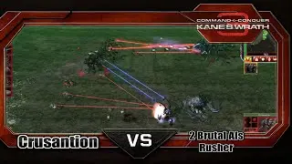 CNC 3 Kane's Wrath Nod vs 2 Brutal AIs - Rusher (Scrin)