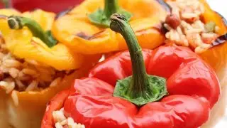 Peperoni 🫑 e melanzane 🍆 ripiene di riso 🧑‍🍳 ricetta facilissima.