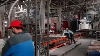 JTM artificial jumbo quartz stone slab production line,engineered quartz stone making machine