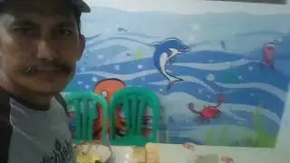 Lukis tembok paud Binong 