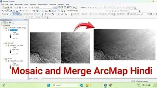 Mosaic and Merge in ArcMap Step by Step | ArcMap Tutorial Hindi | ArcGIS 