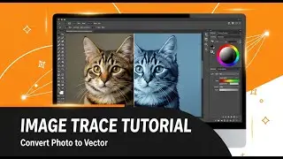 How to Use Image Trace in Illustrator | Convert Any Photo into Vector | Image Trace Tutorial Bangla
