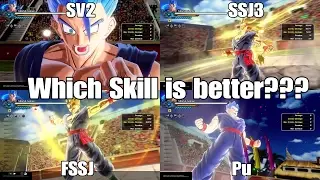 Dragon ball Xenoverse 2 Skill Test! SSJ3 Vs. FSSJ Vs. SV2 Vs. Potential Unleashed