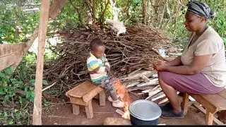 Unfiltered life of a single mom in the village//African village life.
