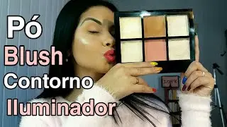 Paleta de CONTORNO, BLUSH, ILUMINADOR CASEIRA - Hosana De Lima