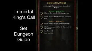 Diablo 3 - Immortal King's Call Set Dungeon Guide - Patch 2.4.3(Season 9)