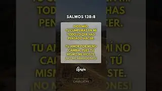 &iexcl;DIOS CUMPLIR&Aacute;! ⚓ Salmo 138:8 | La Promesa para Confiar en Su Plan #salmos #palabradedios #fe #dios
